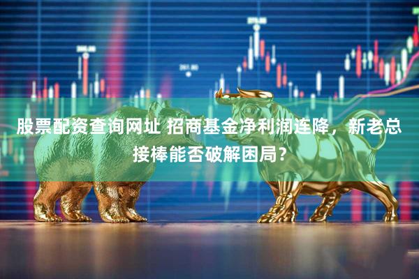 股票配资查询网址 招商基金净利润连降，新老总接棒能否破解困局？