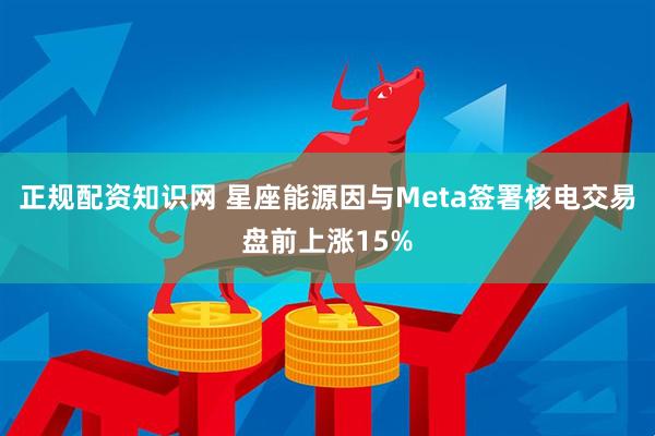 正规配资知识网 星座能源因与Meta签署核电交易盘前上涨15%
